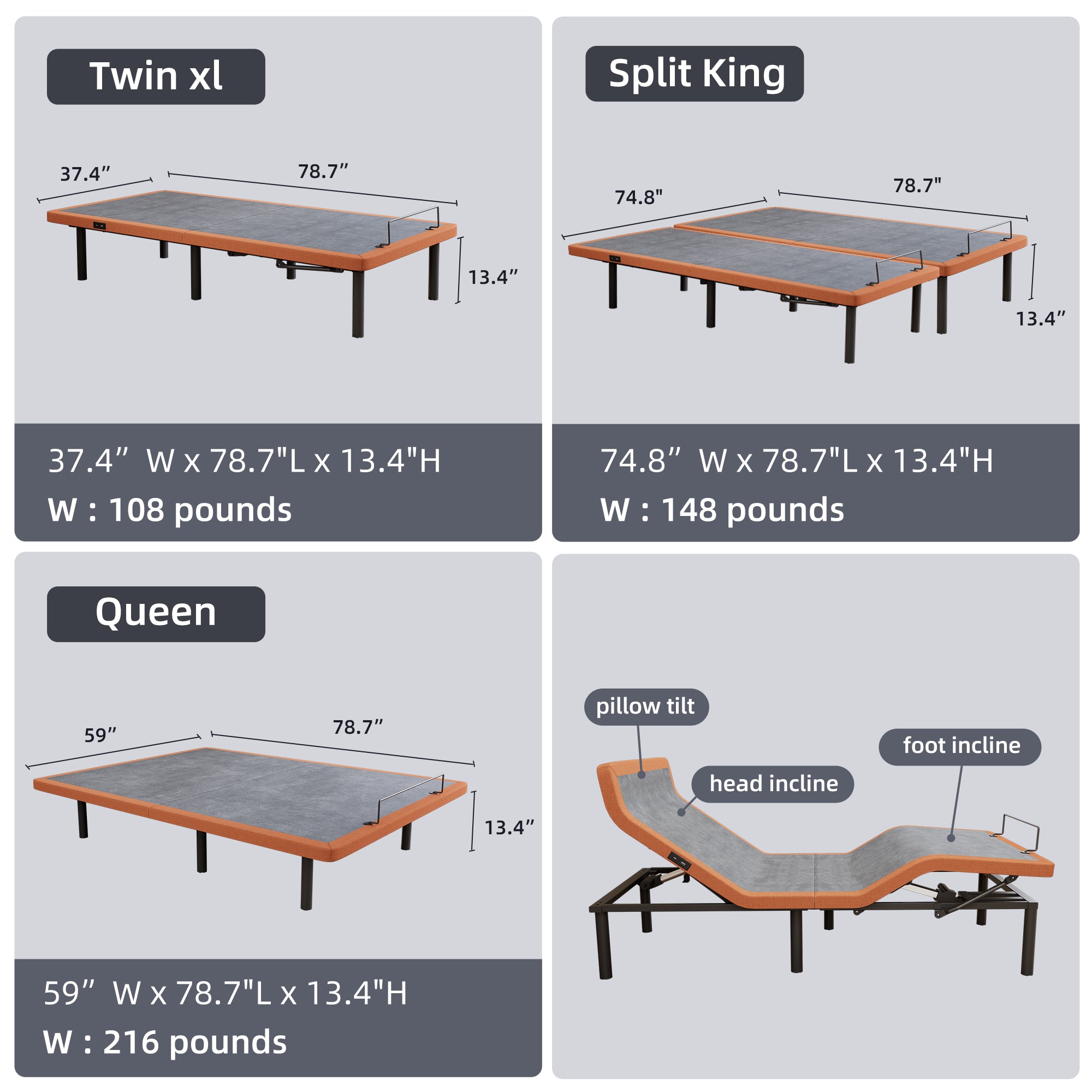 E5000 Adjustable Base