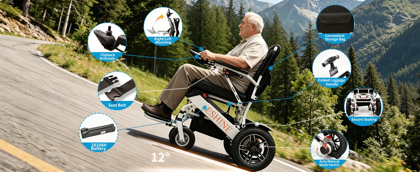 Eshine Electric Wheelchairs for Seniors: 2 Practical Picks for Safe & Easy Mobility - EshineSleep