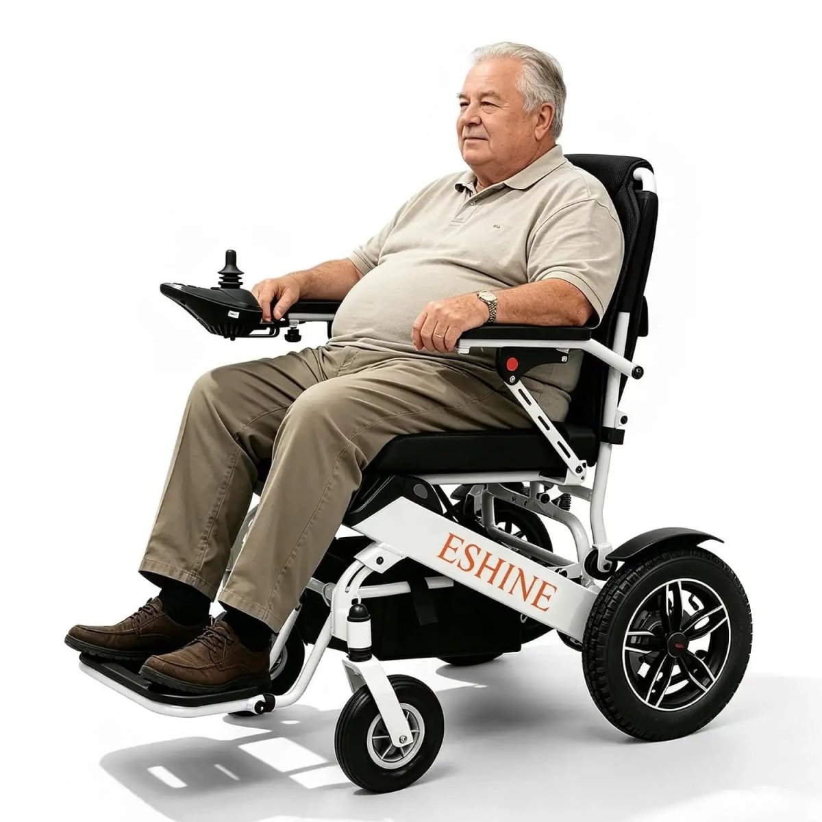 20" Extra Wide Seat Electric Wheelchair with 22 Miles Long Range - EshineSleep