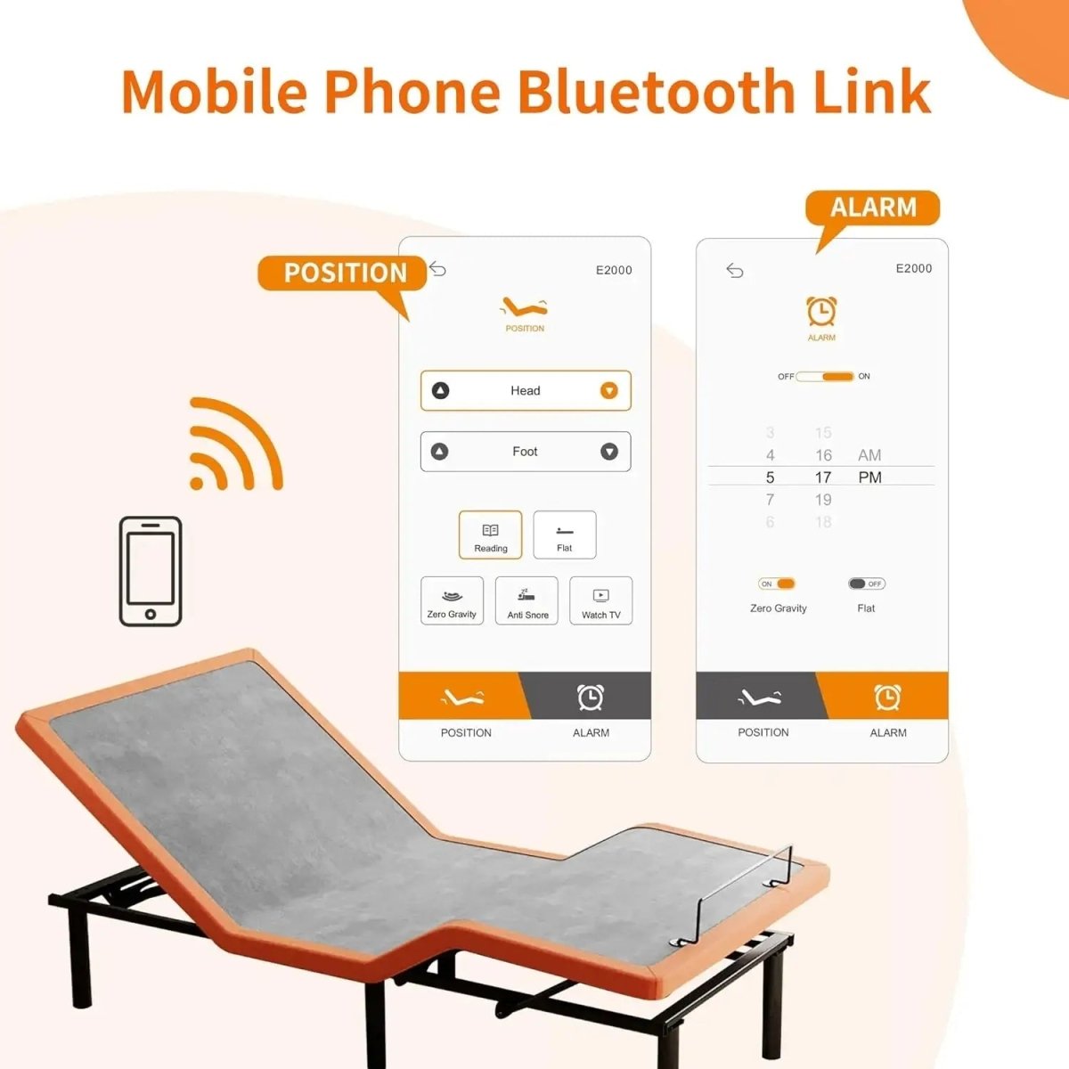 E2000 Adjustable Base - EshineSleep