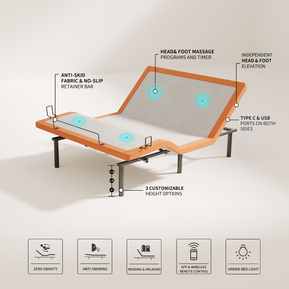 E3000+ Luxe Adjustable Bundle - EshineSleep