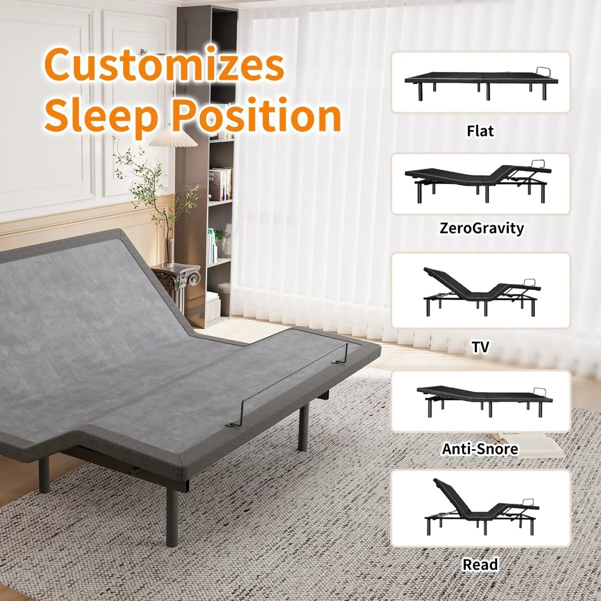E3100 Adjustable Base - EshineSleep