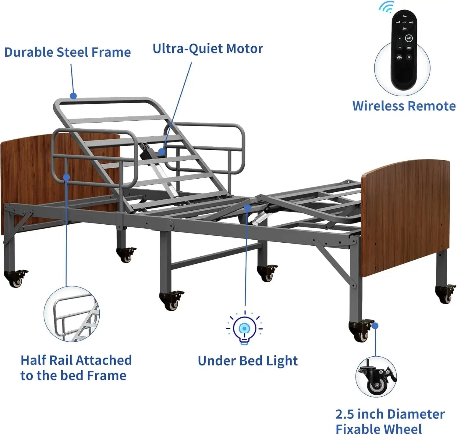 E3200 Electric Hospital Bed - EshineSleep