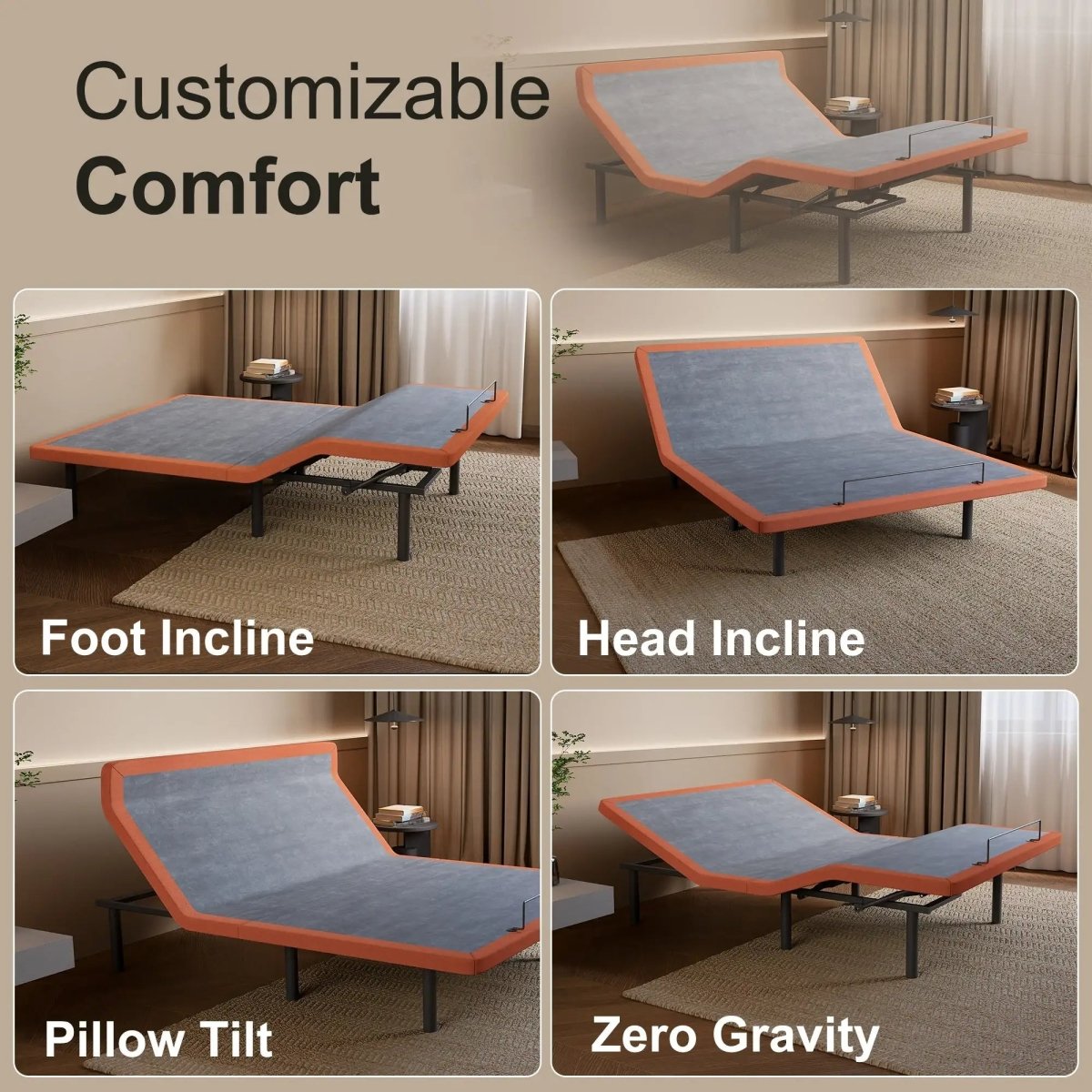E5000 Adjustable Base - EshineSleep