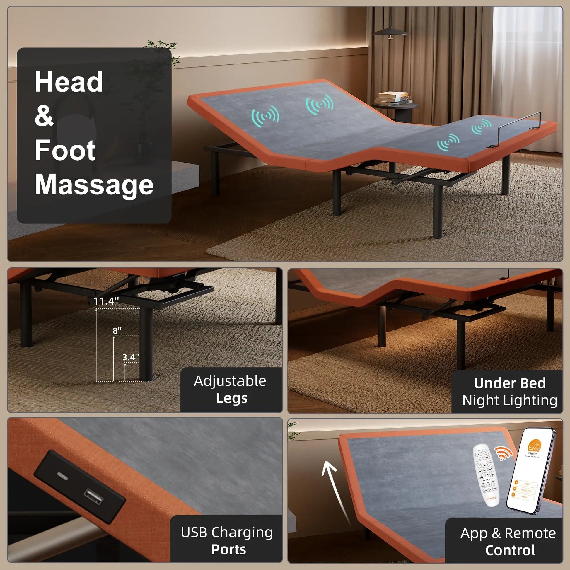 E5000+ Royal Adjustable Bundle - EshineSleep
