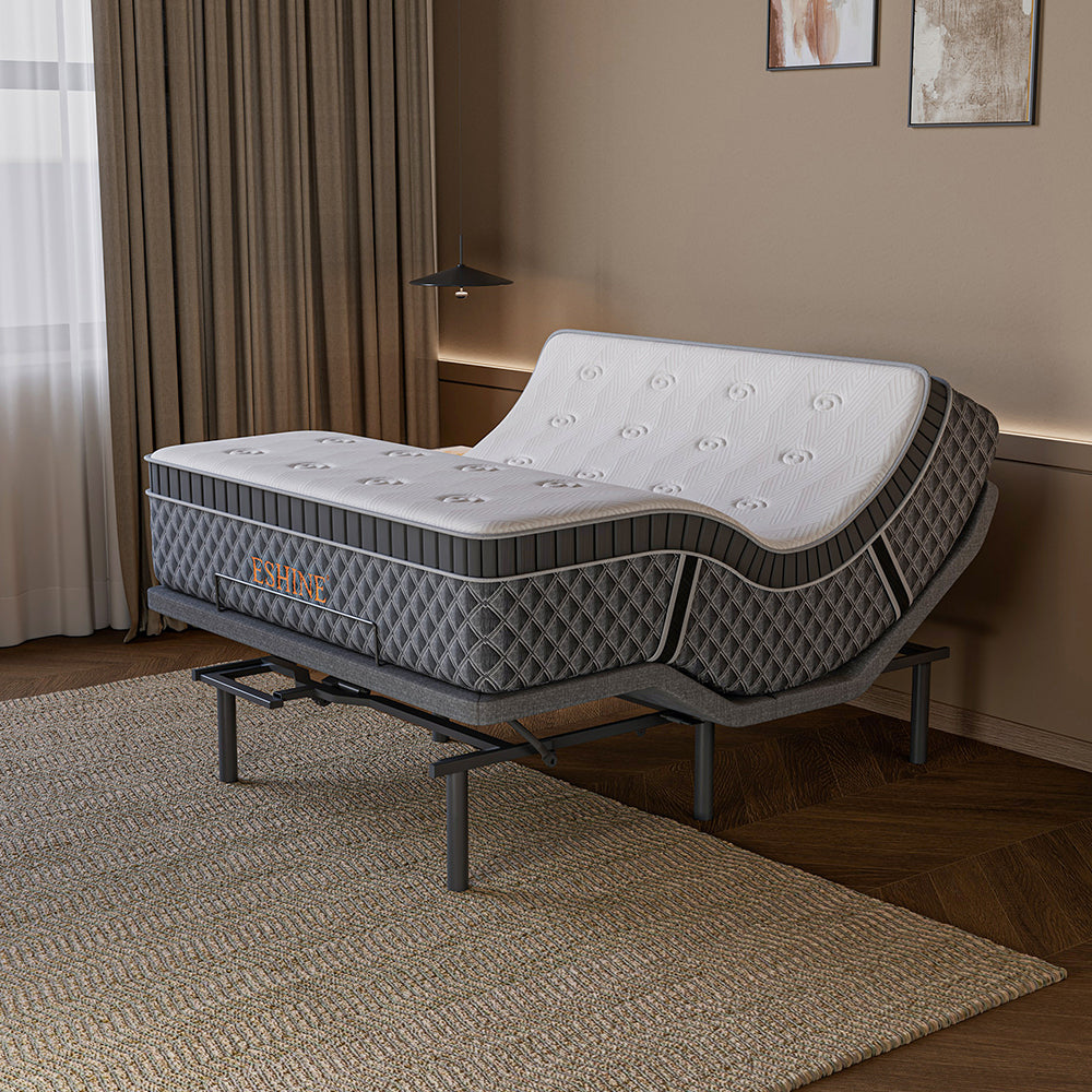 E3100+ Massage Adjustable Base with Hybrid Mattress | Massage