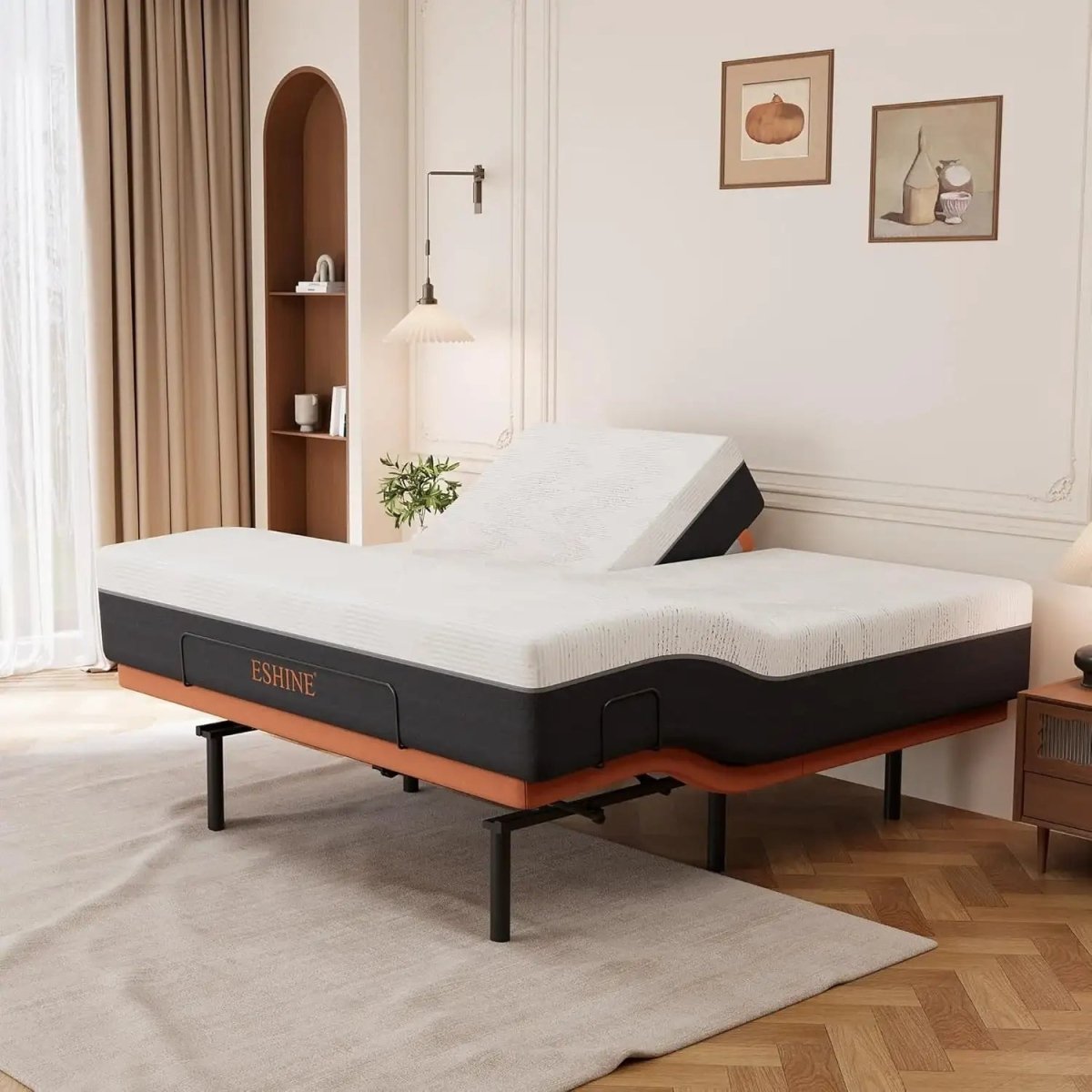Split Top King Adjustable Bed Bundle - EshineSleep