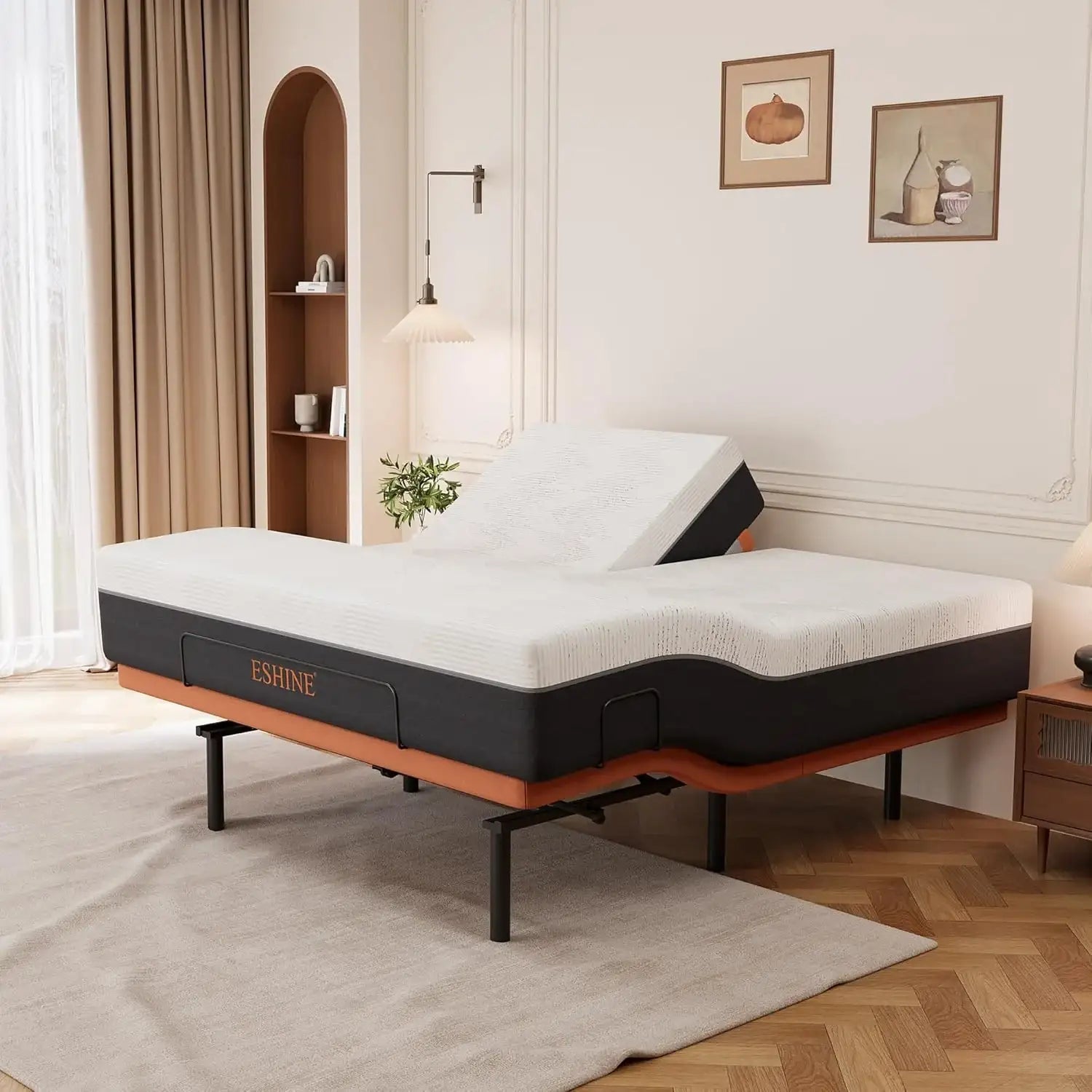 Split Top King Adjustable Bed Bundle - EshineSleep