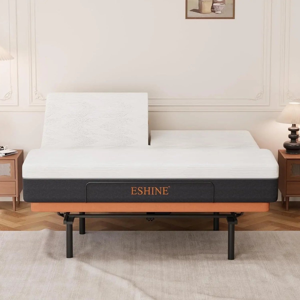 Split Top King Adjustable Bed Bundle - EshineSleep